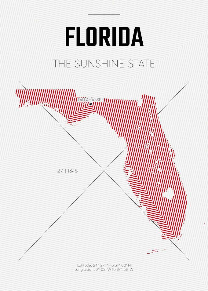 Florida USA state map