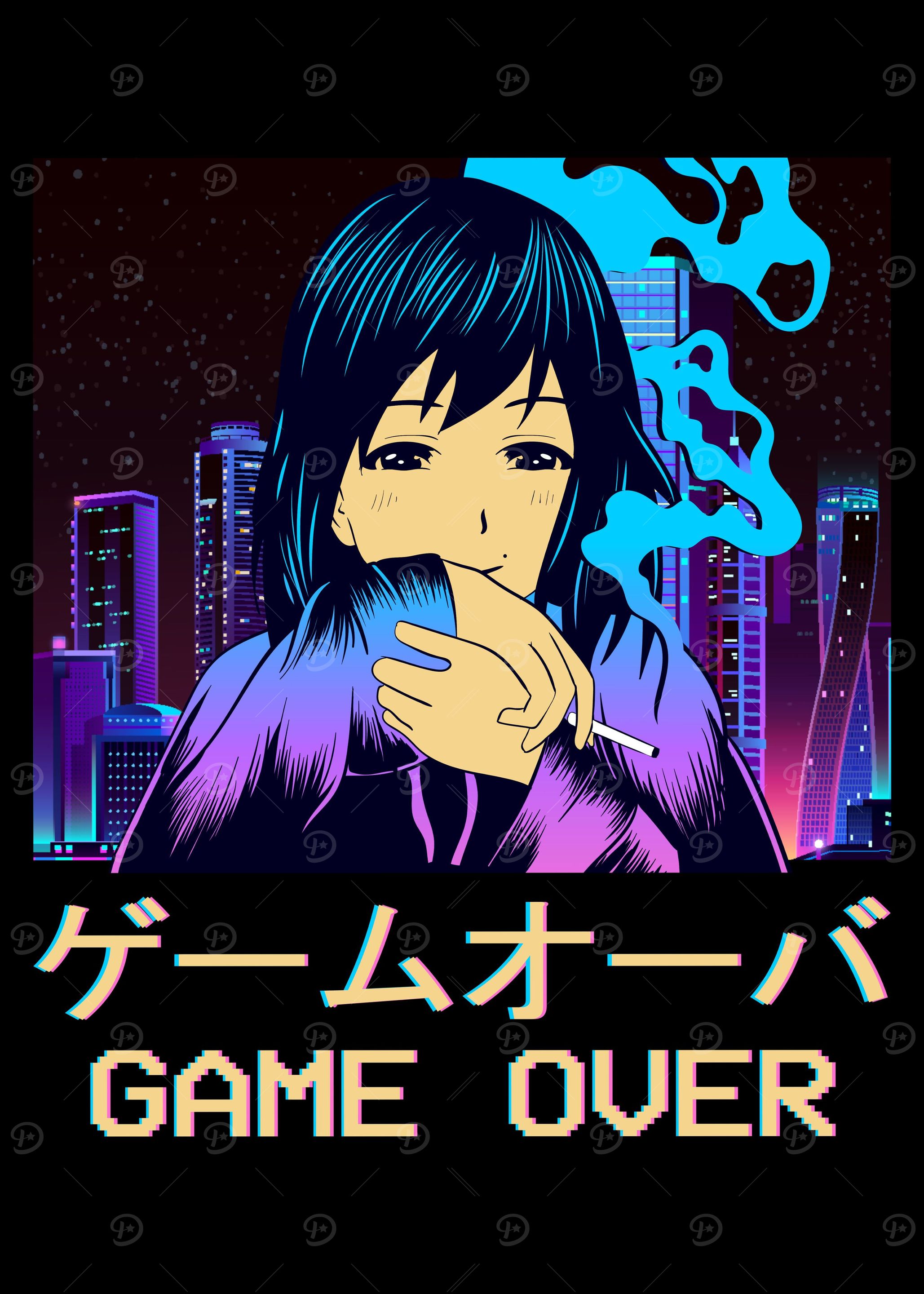 Smoking Anime Girl Japan