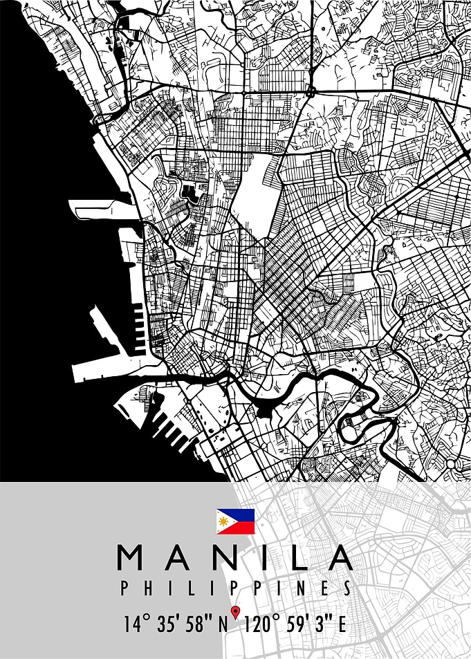 MANILA MAP PHILIPPINES