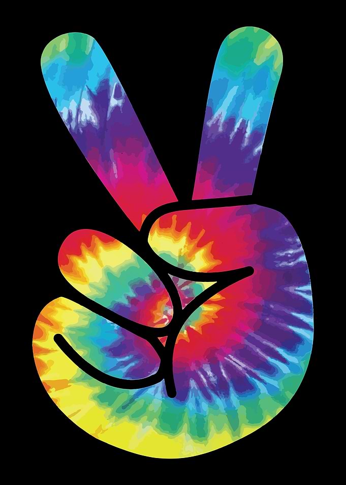 Hippie Two Finger poster