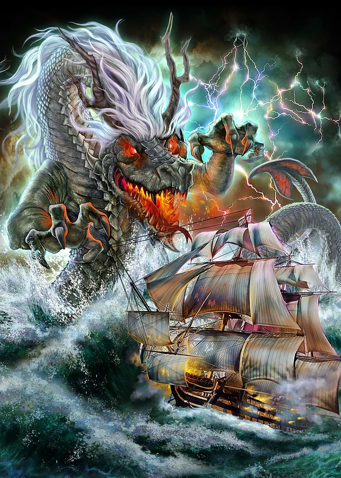 Monster Dragon Kraken