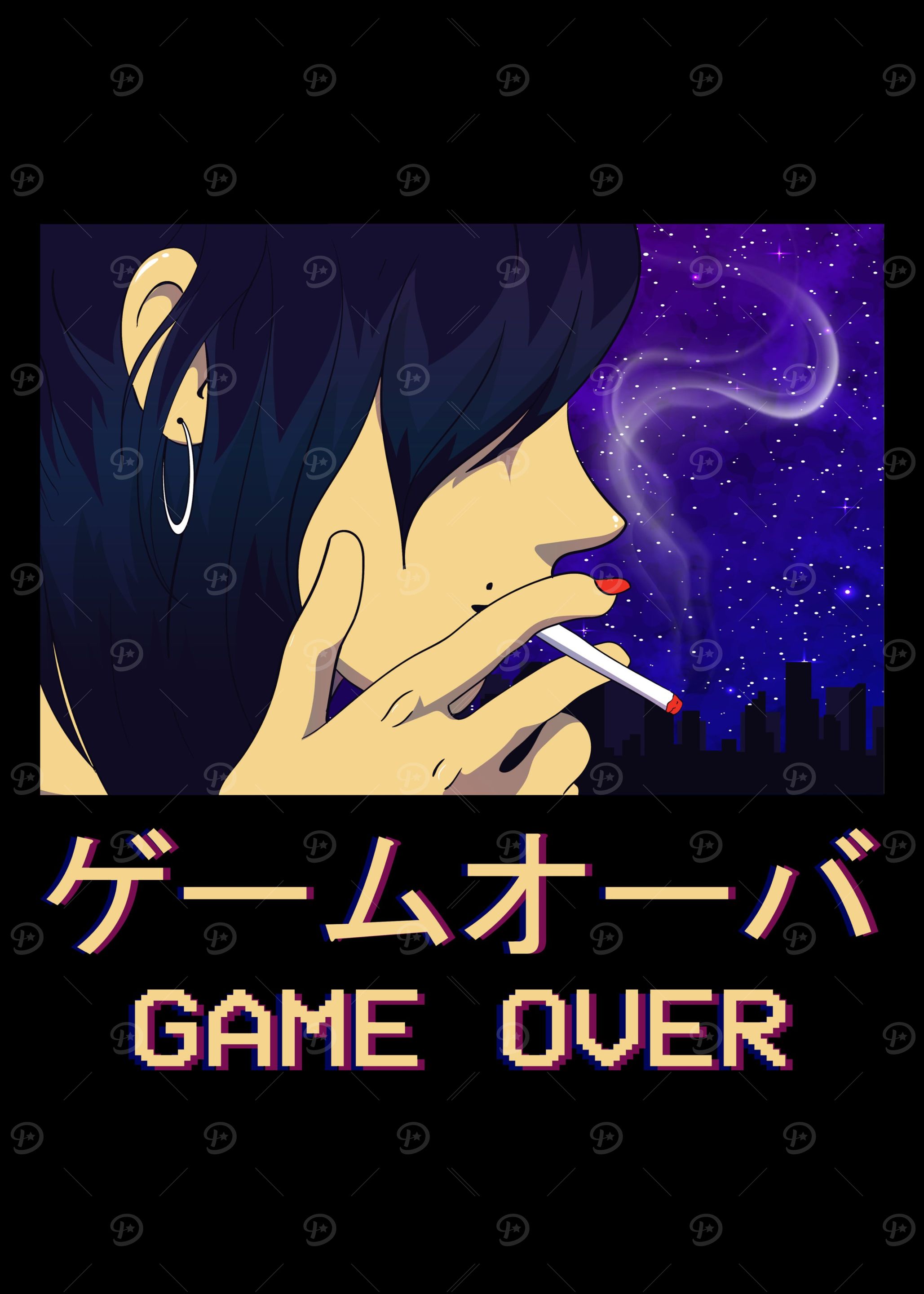 Smoking Anime Girl Japan