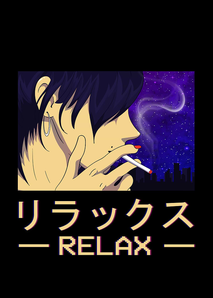 Smoking Anime Girl Japan