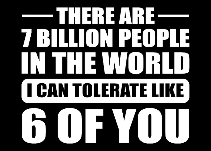 Tolerate Billion People Ea