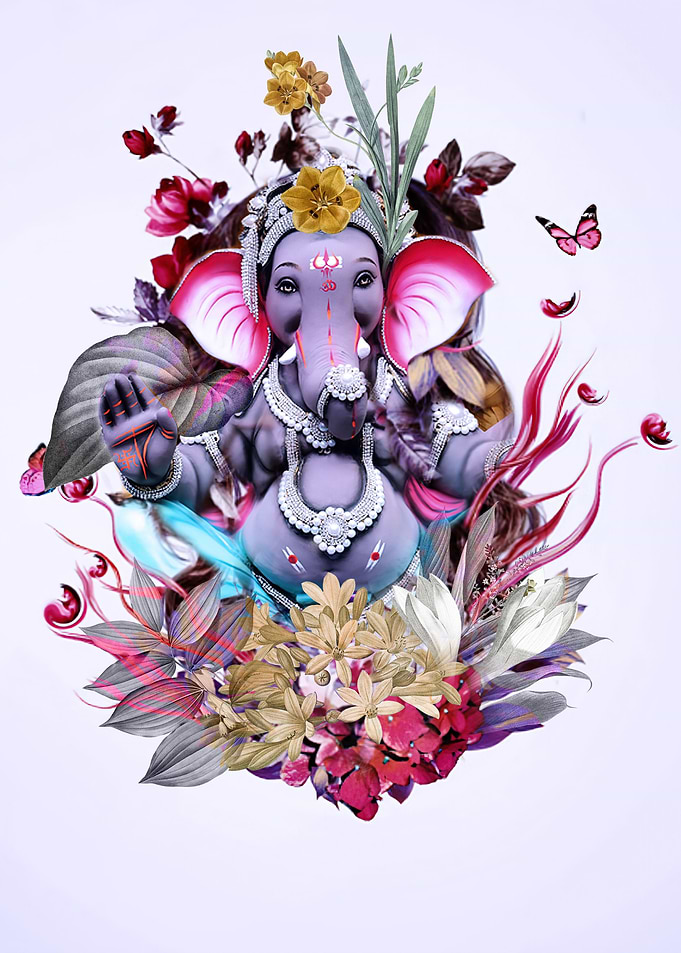 Floral Ganesha