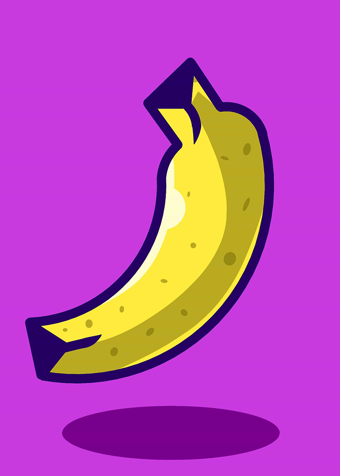 Cute Banana Illustration