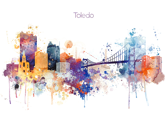 Toledo Ohio Skyline
