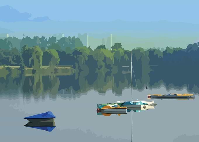 summer vector landscape