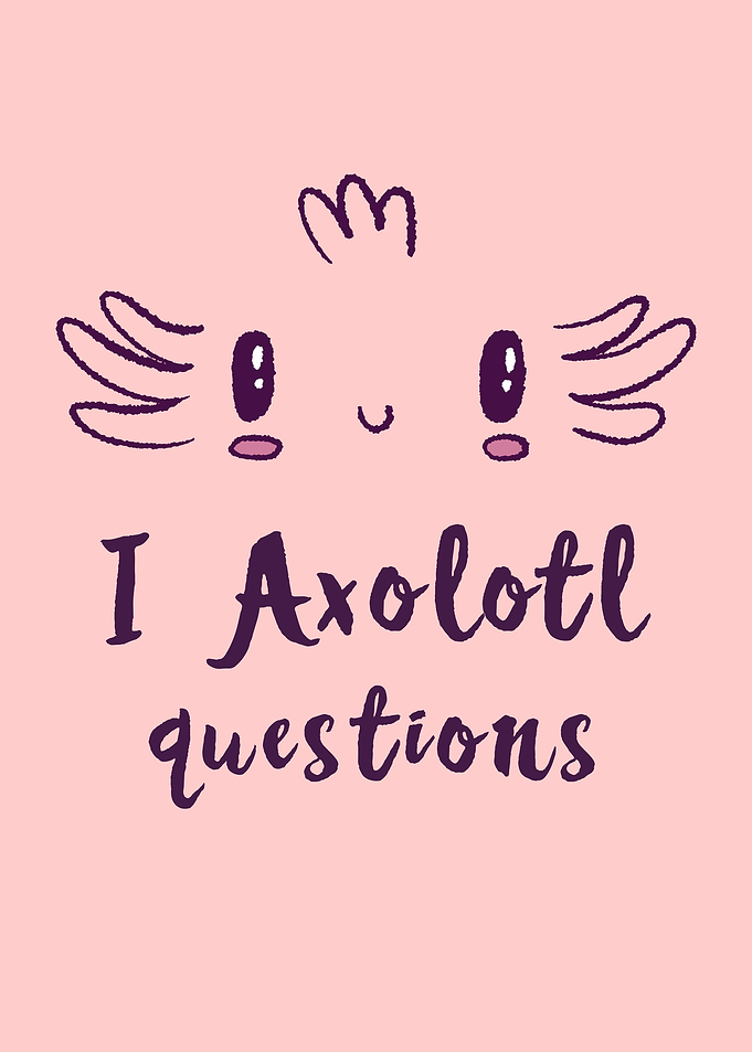 Funny Cute I Axolotl Gift