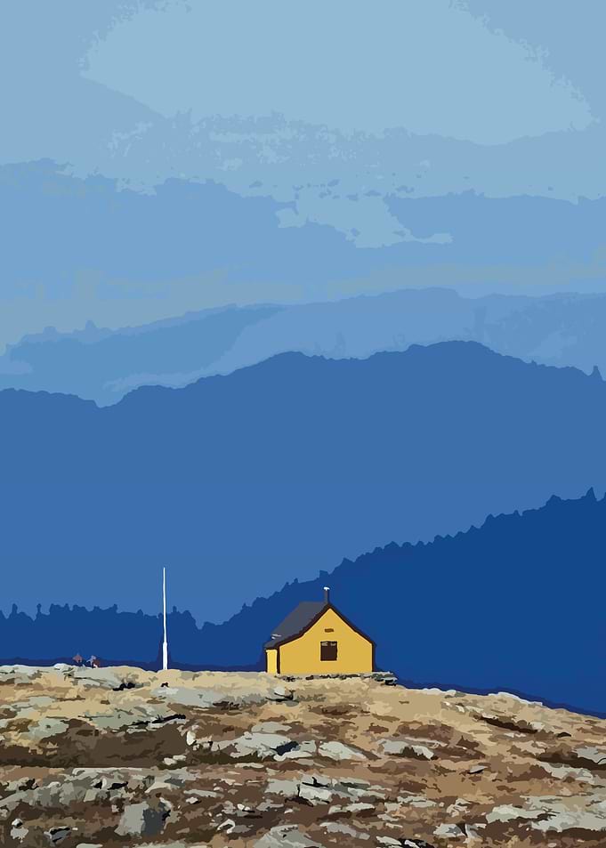 Yellow house in Norway