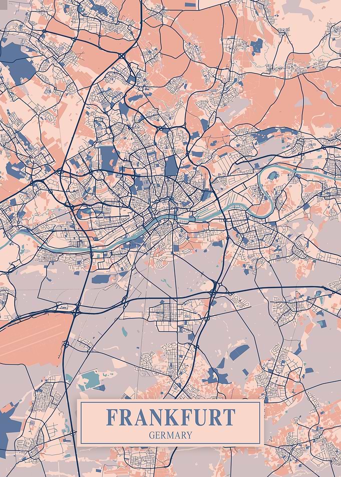 Frankfurt Breezy Map
