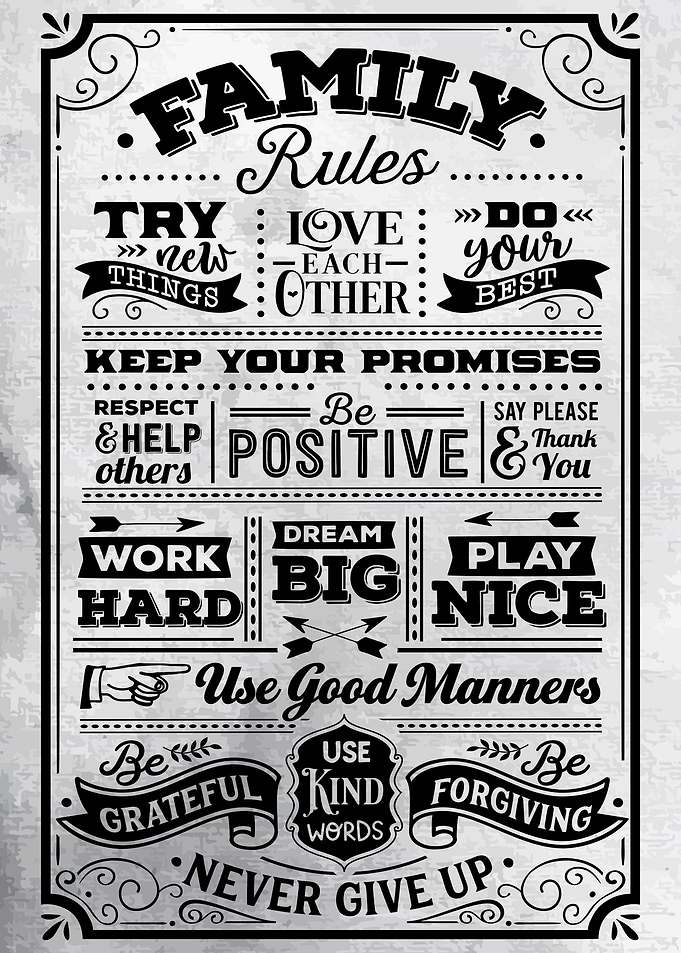 Inspirational Family Rules