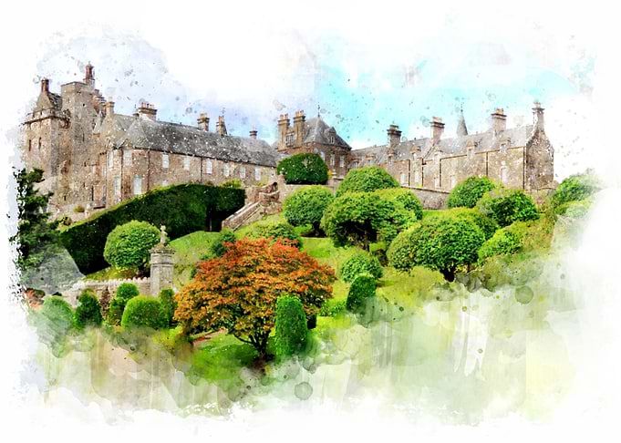 Digital Watercolor Estate