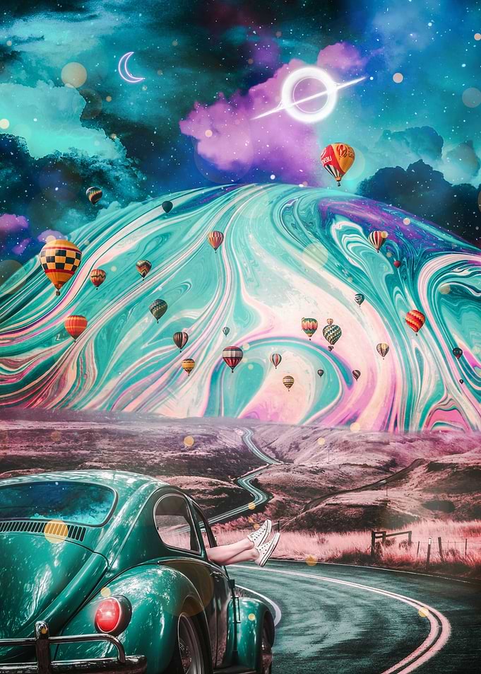 Retro Soap Bubble Road