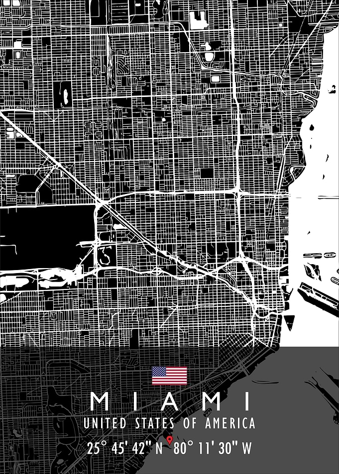 MIAMI MAP USA