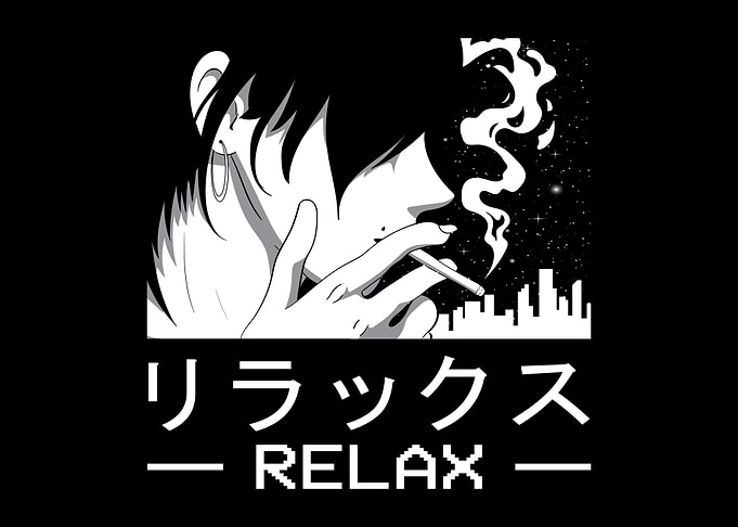 Smoking Anime Girl Japan