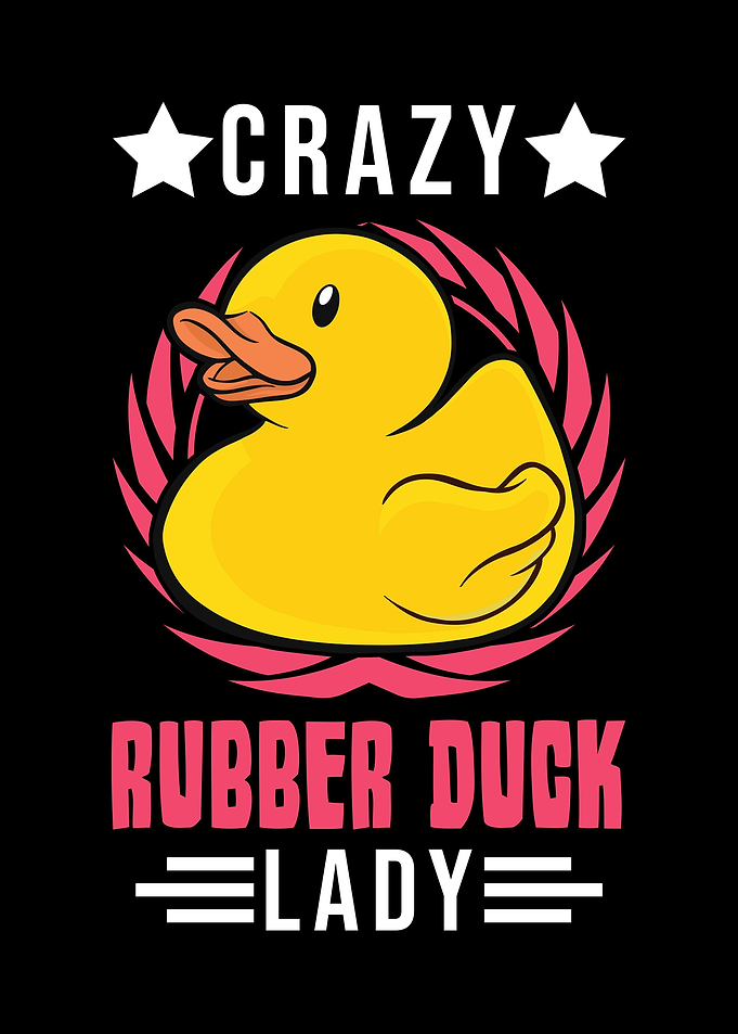 Crazy Rubber Duck Lady