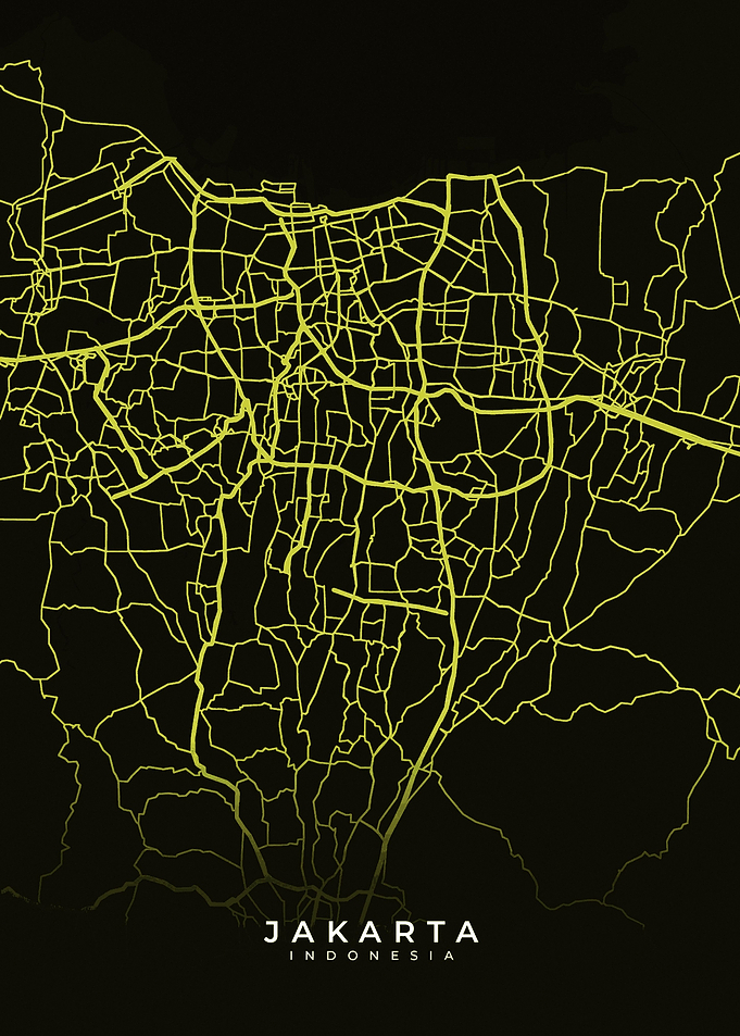 Jakarta City Map Indonesia
