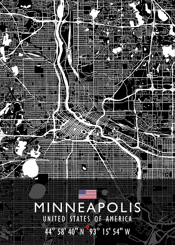 MINNEAPOLIS MAP USA