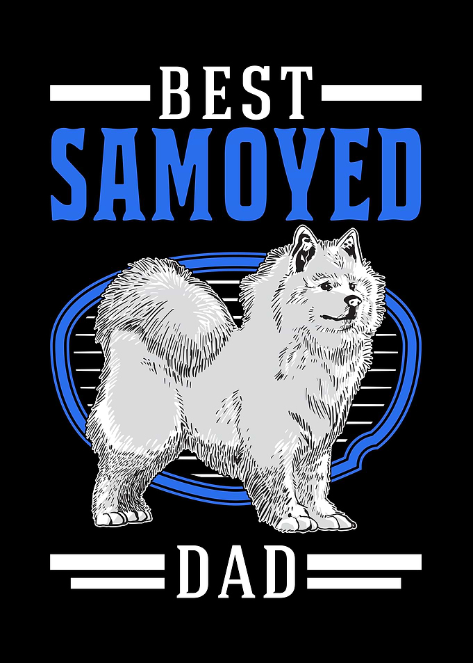 Best Samoyed Dad Sled Dog