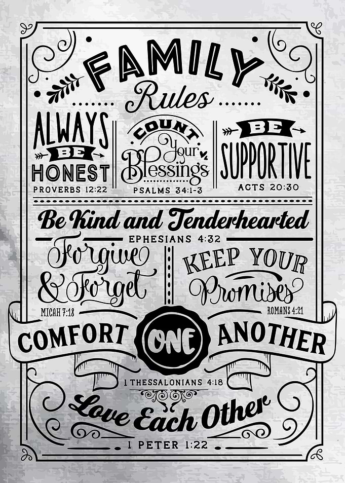 Family Rules Bible Verses
