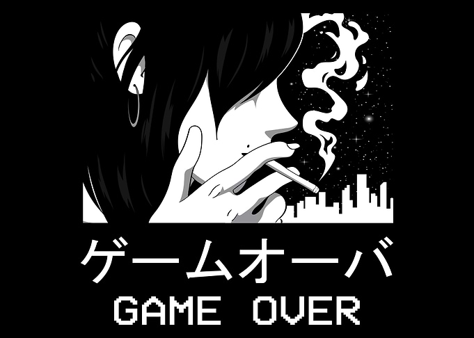Smoking Anime Girl Japan
