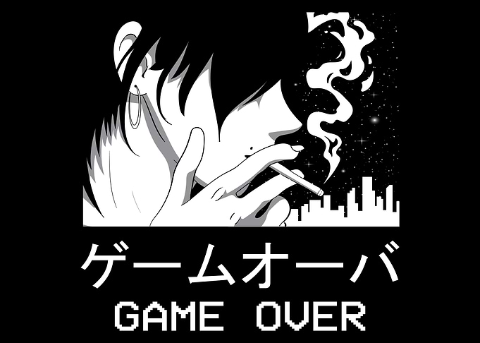 Smoking Anime Girl Japan