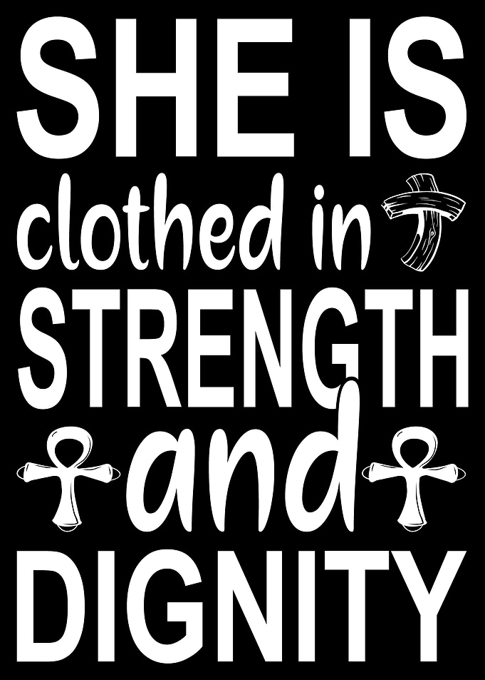 She is clothed in strength