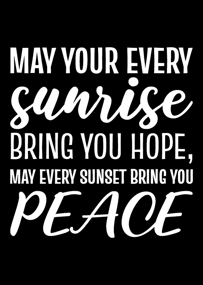 Sunrise hope peace Cheerfu