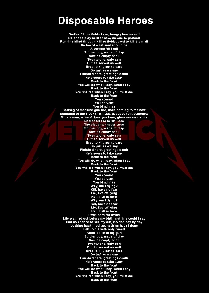 Lyric band metal legend