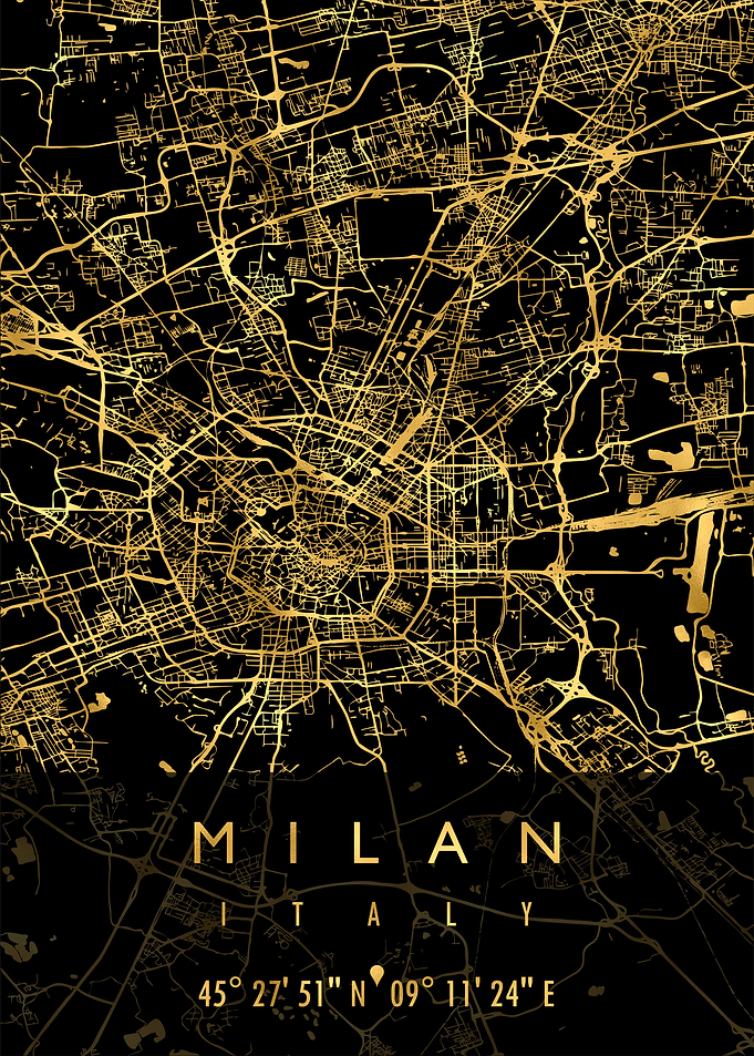 MILAN MAP ITALY