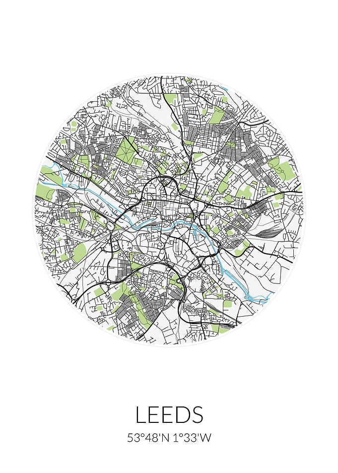 Leeds Circle City Map