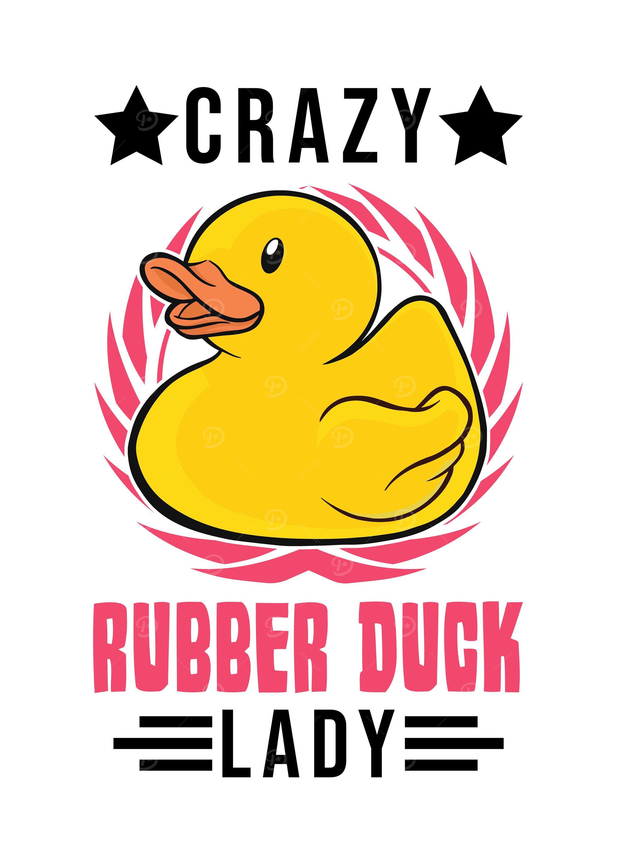 Crazy Rubber Duck Lady