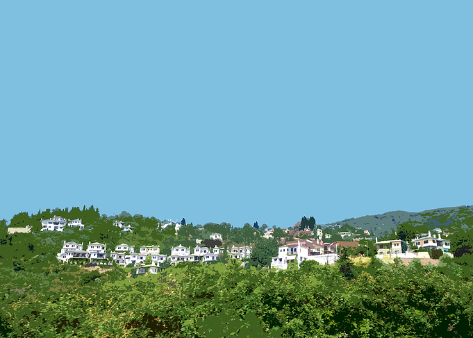 Village on the mountain