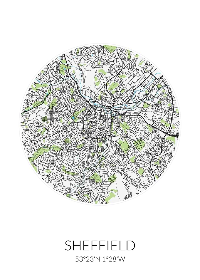 Sheffield Circle City Map
