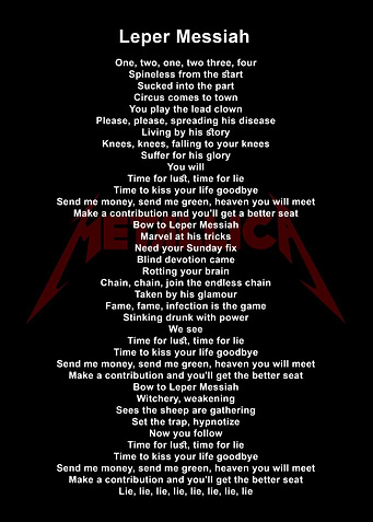 Lyric band metal legend