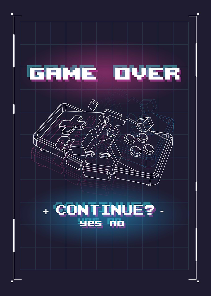 GAME OVER CONTINUE
