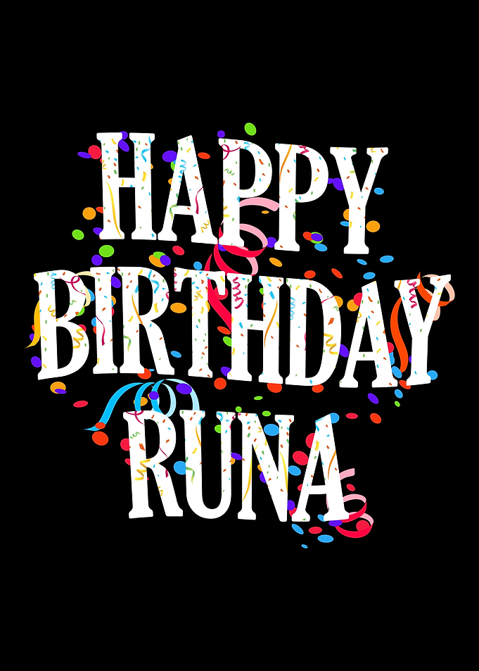 Happy Birthday Runa