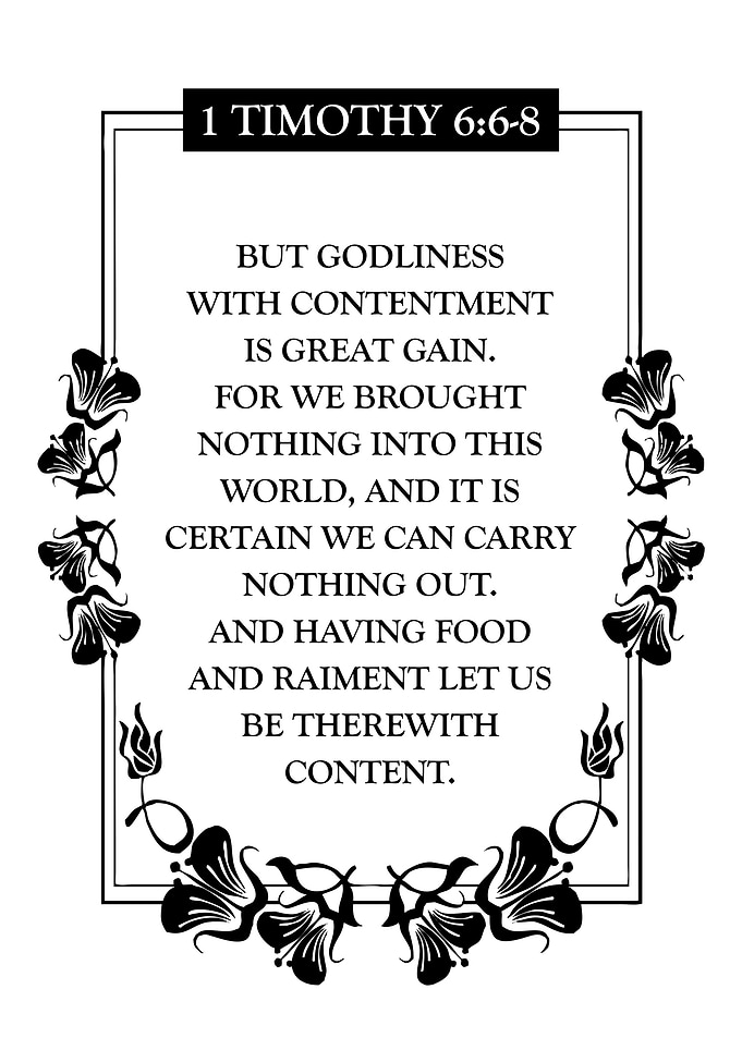 1 Timothy 6 6 8