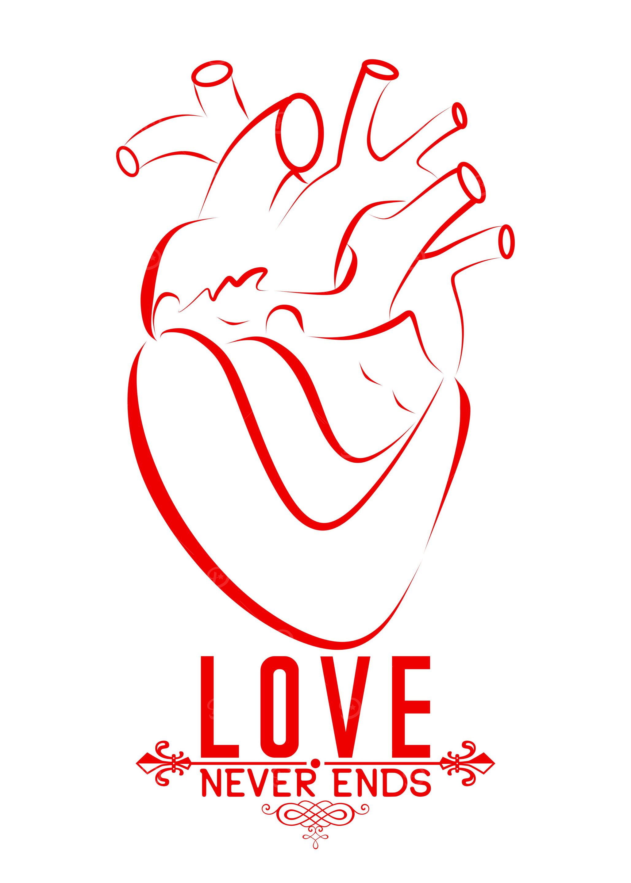Love never ends Heart