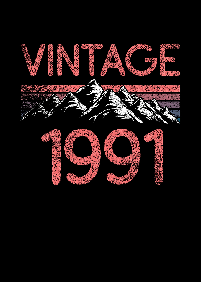Birthday mountain Vintage