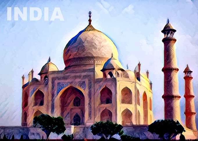Taj Mahal Painting 01
