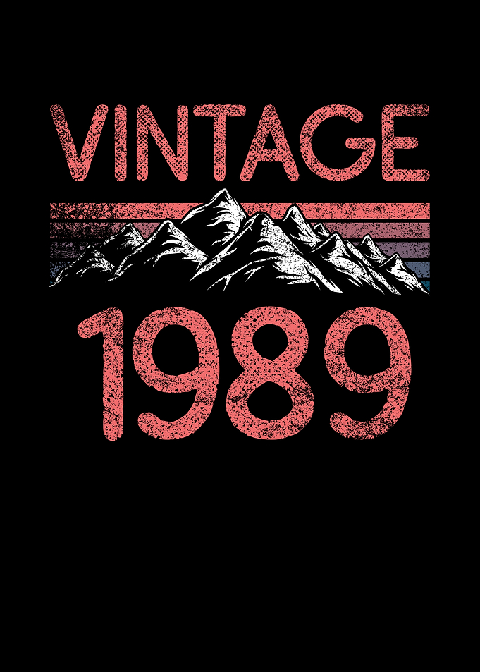 Birthday mountain Vintage