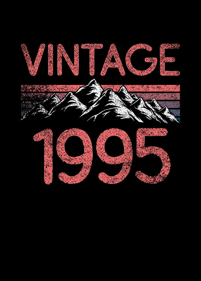 Birthday mountain Vintage
