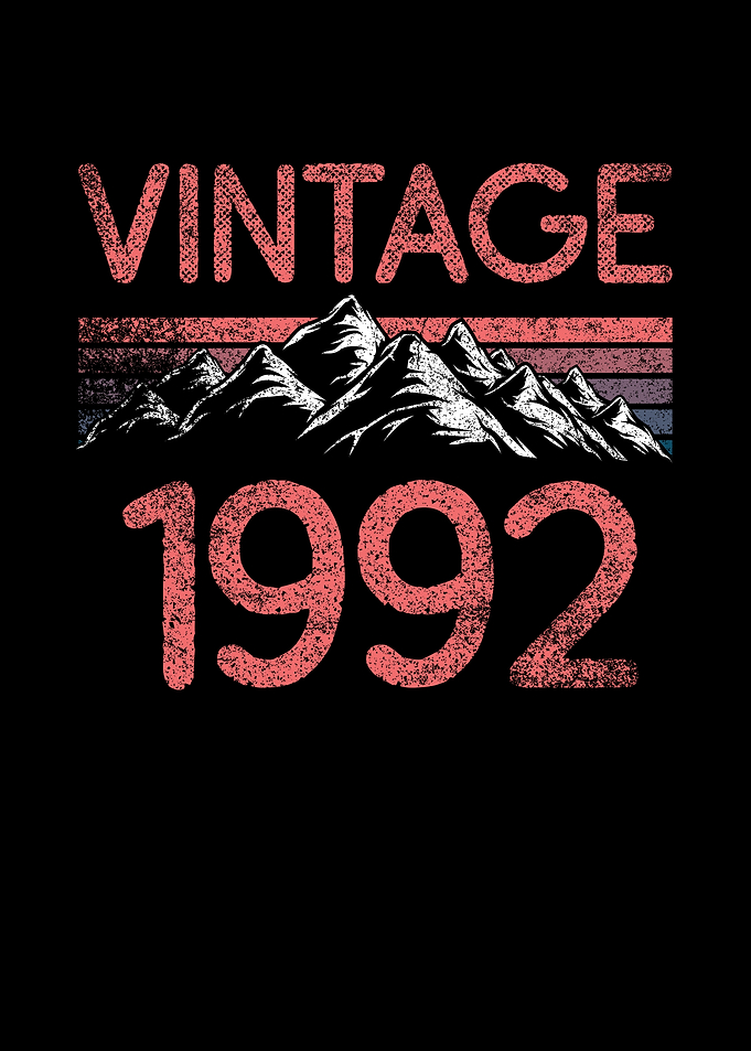 Birthday mountain Vintage