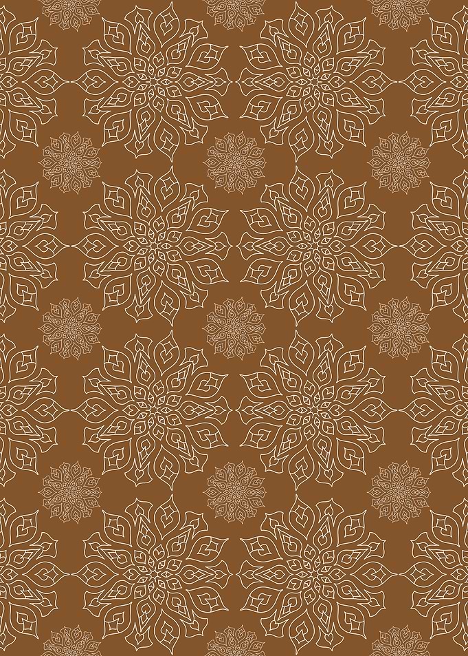 Golden brown mandala