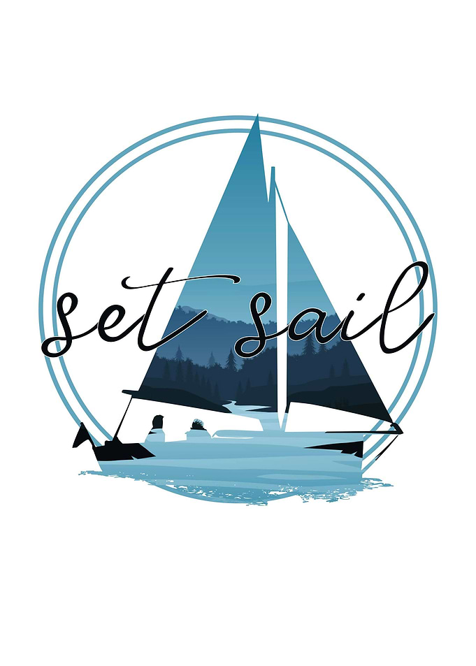 Sail Boat Ship at the Sea