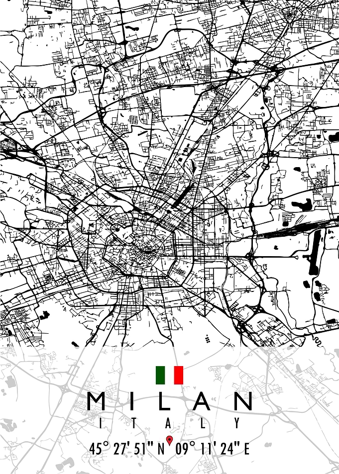 MILAN MAP ITALY