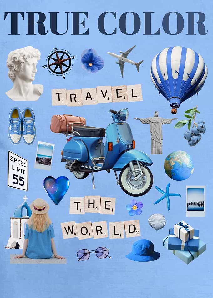 Blue Color Travel