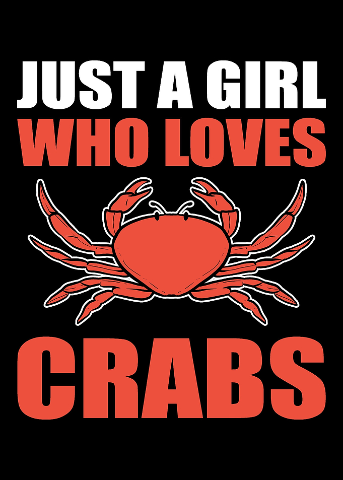 Girl loves crabs Seafood L